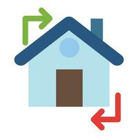 Property Exchange Vector Flat Icon For Personal And Commercial Use.