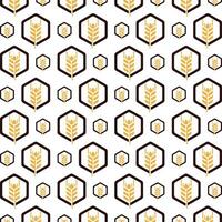 Wheat abstract cute repeating pattern vector illustration