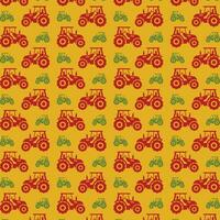 Tractor repeating pattern background vector illustration