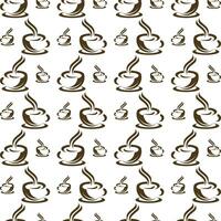 Coffee beautiful pattern repeating abstract vector background