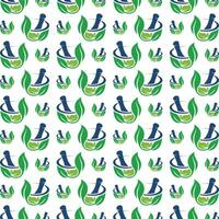 Herbal trendy smart pattern colorful illustration background vector