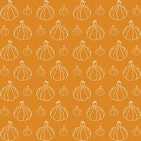 Garlic colorful pattern beautiful background vector illustration
