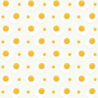 Fried egg design vector illustration seamless repeating pattern background