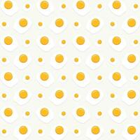 Fried egg design vector illustration seamless repeating pattern background