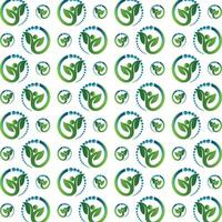 Wellness nature trendy smart pattern colorful illustration background vector