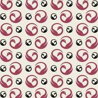 Swan circle repeating smart trendy pattern colorful background vector