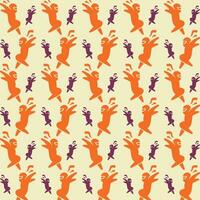 Ninja jump trendy smart pattern colorful illustration background vector