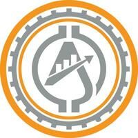 A Crypto Finance Logo vector