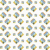 Shop pattern design colorful abstract vector illustration background