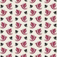 Flying bird repeating smart trendy pattern colorful background vector