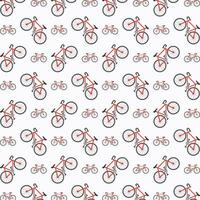 Bicycle trendy abstract pattern repeating vector illustration background