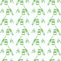 Vaccine syringe abstract colorful pattern vector illustration
