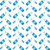 Water Bottle trendy abstract pattern repeating vector illustration background