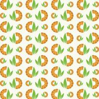 Orange Juice repeating cute seamless pattern vector illustration