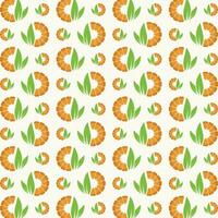 Orange Juice repeating cute seamless pattern vector illustration