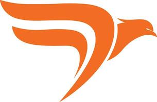 logotipo de águila voladora vector
