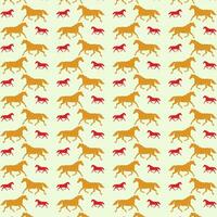 Creative horse abstract repeating pattern design vector illustration