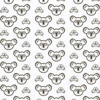 The Koala abstract colorful pattern vector illustration