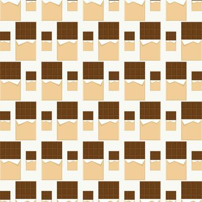 Chocolate bar design vector illustration seamless repeating pattern