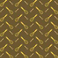 Whisk repeating pattern background vector illustration