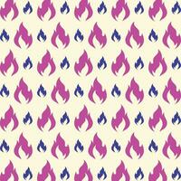 Fire Flame trendy design pattern vector illustration