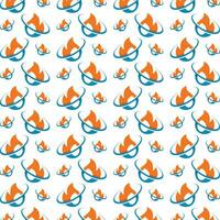 Flame trendy smart pattern colorful illustration background vector