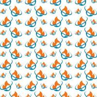 Flame trendy smart pattern colorful illustration background vector