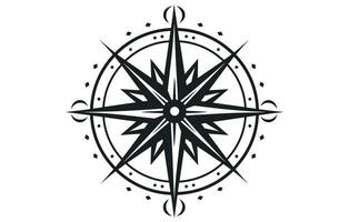 Compass Rose Icon Vector Logo, compass icon vector.