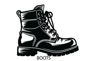 Hiking boot vector icon. filled flat sign for mobile concept and web design