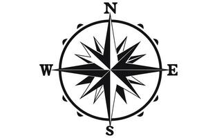 Compass Rose Icon Vector Logo, compass icon vector.