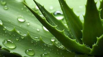 AI generated Visualizing the presentation of the plant Aloe Vera. Generative AI photo