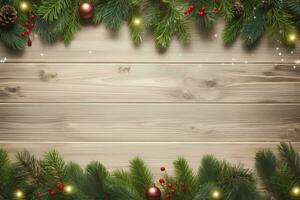 AI generated Christmas and New Year background. AI Generated photo