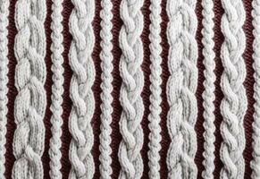 AI generated Knitted sweater texture, background with copy space. AI Generated photo