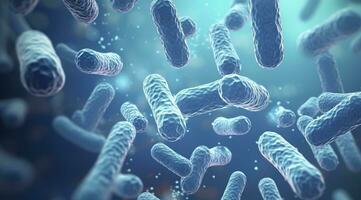 AI generated Legionella pneumophila Bacteria. Medical 3d illustration. AI Generated photo