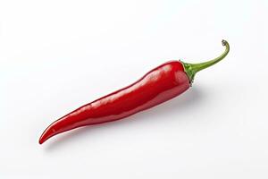 AI generated A Red chili pepper is isolated on a white background. AI Generated photo