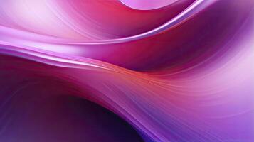 AI generated Abstract 3D image of digital waves in shades of pink and purple. AI Generated photo