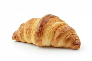 AI generated Croissant isolated on white background. AI Generated photo