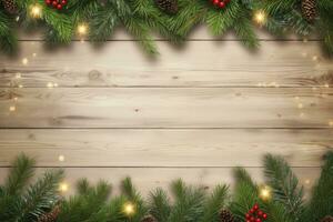 AI generated Christmas and New Year background. AI Generated photo