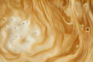 AI generated Coffee foam texture. AI Generated photo