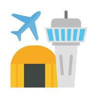 aeropuerto vector plano icono para personal y comercial usar.