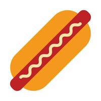 Hot Dog Vector Flat Icon For Personal And Commercial Use.