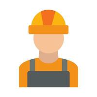 Builder Male Vector Flat Icon For Personal And Commercial Use.