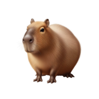 AI generated Isolated capybara animal on a transparent background, PNG Format