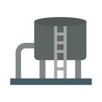 Oil Tank Vector Flat Icon For Personal And Commercial Use.