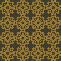 brown mandala art seamless pattern floral creative design background vector illustration