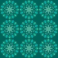 azul turquesa agua menthe mandala Clásico floral interior sin costura plano diseño antecedentes vector ilustración