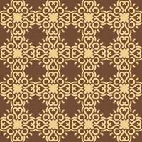 marrón mandala Arte sin costura modelo floral creativo diseño antecedentes vector ilustración