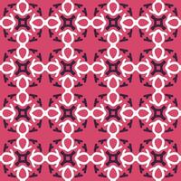 red magenta violet pink mandala art seamless pattern floral creative design background vector illustration