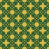 green olive yellow mandala art seamless pattern floral creative design background vector illustration