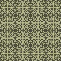 green brown olive mandala art seamless pattern floral creative design background vector illustration
